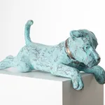 BABETTE DEGRAEVE, JONGETJE MET HOND (rechts dragend)