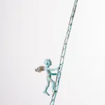 BABETTE DEGRAEVE, JONGETJE MET HOND (rechts dragend)