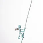 BABETTE DEGRAEVE, JONGETJE MET HOND (rechts dragend)