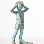 BABETTE DEGRAEVE, JONGETJE MET HOND (rechts dragend)