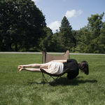 Paola Martínez Fiterre, Different ways to sit on a chair. Performance, 2019
