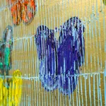 Hunt Slonem, 'Blue Streak' Unique Painting, 2022