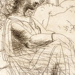 Pablo Picasso, Sur la plage II (trois nus)' Lithograph Print, 1921