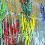 Hunt Slonem, 'Blue Streak' Unique Painting, 2022