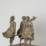 once we'll be pilots, lieven d'haese, bronze sculpture, boy sculpture, flight sculpture, sculpture of dream, childhood dream, african sculpture, innocent sculpture, sculpture of hope, sculpture art, sculpture of nature, interior sculpture, figurative art, figurative sculpture, contemporary sculpture, interior design, art decoration, salon decoration, art thema heyi, belgian art gallery