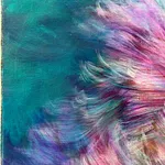 nagare wals van bloemen schilderij Noriku kura fuji roze lentebloem japans schilderij japan hedendaagse schilderkunst olieverfschilderij Art Yi-galerij Brusselse kunstgalerij