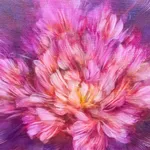 nagare waltz of flower painting Noriku kura fuji pink and purple spring flower japanese painting japan contemporary painting oil painting impressionist painting Art Yi gallery brussels art gallery