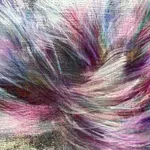 Valse des fleurs, peinture à l'huile de Noriko Kurafuji, sakura en fleurs printanières, impression artistique, art floral abstrait, à la galerie Art Yi à Bruxelles