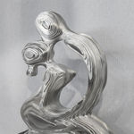 Kazumba couple sculpture love man and woman kiss and dance together contemporary sculpture figurative sculpture of Jean Paul Kala