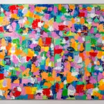 Vibrant abstract painting by artist Emilio DiIorio.