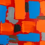 Geometric abstract painting by artist Emilio DiIorio