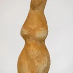 Ceramic figure in Madonna series by sculptor Emilio DiIorio