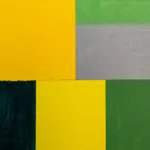 Abstract collage by painter Emilio DiIorio