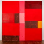 Abstract collage by painter Emilio DiIorio