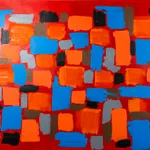 Geometric abstract painting by artist Emilio DiIorio