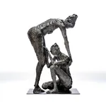 Sculptor Emilio DiIorio bronze of two figures.