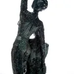 Bronze sculpture of two women by sculptor Emilio DiIorio.