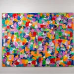 Vibrant abstract painting by artist Emilio DiIorio.