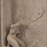 Ceramic figurative relief by sculptor Emilio DiIorio