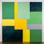 Abstract collage by painter Emilio DiIorio