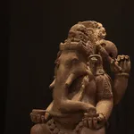 Indonesian Volcanic Andesite Sculpture of Ganesh, 16th Century CE - 19th Century CE