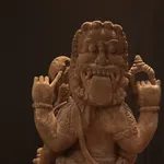 Indonesian Volcanic Andesite Sculpture of Ganesh, 16th Century CE - 19th Century CE