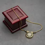 Gold Necklace Featuring a Silver Coin of Alexander the Great, 336 BCE - 323 CE