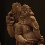 Indonesian Volcanic Andesite Sculpture of Ganesh, 16th Century CE - 19th Century CE