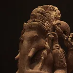 Indonesian Volcanic Andesite Sculpture of Ganesh, 16th Century CE - 19th Century CE
