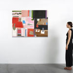 Janice Biala, Nature Morte Rose, Rouge et Noire, 1977