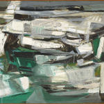 Emiko Nakano, Landscape in Green, 1954