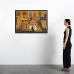 Janice Biala, Nature Morte Rose, Rouge et Noire, 1977