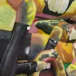 Gina Beavers, Sturtevant's Jasper Johns Lips, 2022