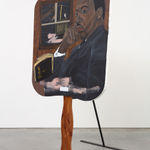 Jammie Holmes, A Self Portrait of an Artist on a Narrow Street, 2019