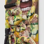 Gina Beavers, Sturtevant's Jasper Johns Lips, 2022