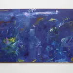 Kwamé Azure Gomez, Back water Blue New moon (after Dianne), 2025