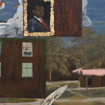 Jammie Holmes, A Self Portrait of an Artist on a Narrow Street, 2019