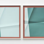 John Houck, Accumulator #11, 3 Colors #93C8DD, #213C6C, #C6C3CE, 2017