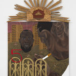 Jammie Holmes, A Self Portrait of an Artist on a Narrow Street, 2019