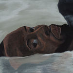 Jammie Holmes, A Self Portrait of an Artist on a Narrow Street, 2019