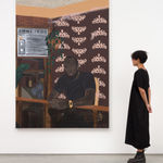 Jammie Holmes, A Self Portrait of an Artist on a Narrow Street, 2019