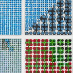 Jennifer Bartlett, Black 6" Squares Series #5, 1972