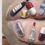 Gina Beavers, Bondage Lips, 2020