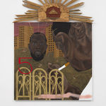 Jammie Holmes, A Self Portrait of an Artist on a Narrow Street, 2019