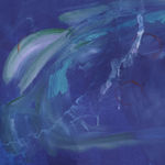 Kwamé Azure Gomez, Back water Blue New moon (after Dianne), 2025