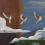 Jammie Holmes, A Self Portrait of an Artist on a Narrow Street, 2019