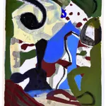 Sarah Boyts Yoder, Black and White Gesture 6, 2024