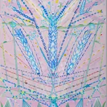 Ruby Palmer, Green and Silver Horizontal, 2016