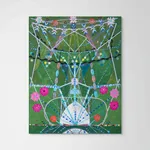 Ruby Palmer, Green and Silver Horizontal, 2016