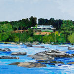 Mac Ball, A Wraith of Fog, Winter, James River, 2024